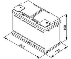 Akumuliatorius Bosch S5, 100 Ah, 830 A, 12 V