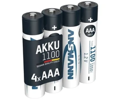 Akumuliatorius HR03 (AAA) 1.2V 1100mAh Ni-Mh ANSMANN (4vnt pakuotėje)