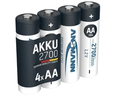 Akumuliatorius HR6 (AA) 1.2V 2700mAh Ni-Mh ANSMANN (4vnt pakuotėje)
