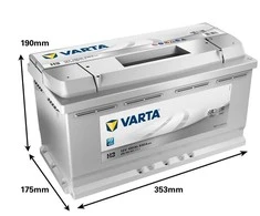 VARTA Sidabrinis Dynamic H3 (600402083) 100Ah akumuliatorius