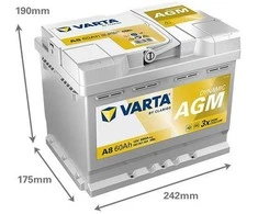 Varta Akumuliatorius 60 Ah 680 A EN 12V AGM