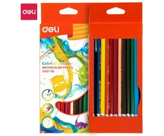 Akvareliniai pieštukai DELI EC00700, 12 spalvų