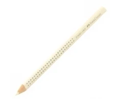 Akvarelinis pieštukas Faber-Castell Grip Jumbo, 1vnt, baltas