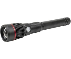 Aliumininis žibintuvėlis PNI Adventure F450, su fokusavimo funkcija, BOOST, LED 20 W, 1500 lm iki 450 m, 4400 mAh, IPX5, su pridedamu PNI CHG300 maitinimo šaltiniu