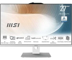 All-in-one MSI Modern AM272P 1M Core 5 / 16GB / 512GB SSD / 27 FHD / Windows 11 Home (baltas)