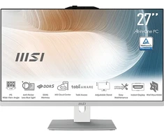 All-in-One PC MSI Modern AM272P 1M Core 5 / 16GB / 512GB SSD / 27″ FHD / Windows 11 Pro (baltas)
