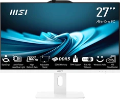All-in-One PC MSI PRO AP272P 14M-1086XEU Core i3 / 16 GB RAM / 512 GB SSD / 27″ FHD / Windows 11 Pro (baltas)