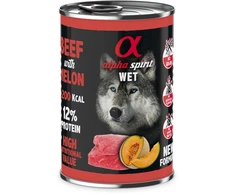 ALPHA SPIRIT WET konservas su jautiena ir melionu 400g 6vnt