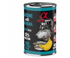 ALPHA SPIRIT WET Sardinės su bananais - šlapias šunų maistas - 400g