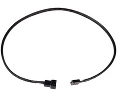 Alphacool fan cable 4-pin to 4-pin extension 60cm – juodas