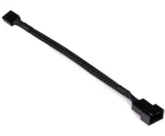 Alphacool fan cable 4-pin to 4-pin extension 15cm – juodas