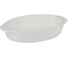 Alpina - Ceramic Oven-Resistant Baking Dish, Oval, 27x17x5.3 cm (Baltas)