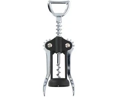 Alpina - Corkscrew / stainless steel wine opener 17 cm (juodas / sidabrinis)