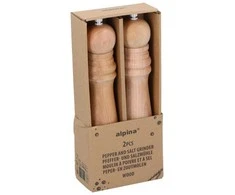 Alpina - Pipirų ir druskos malūnėlių rinkinys 25 cm (2 dalys)