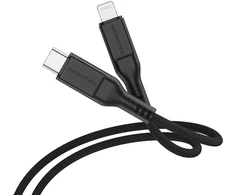 Amazing Thing kabelis Tough Pro CLC120MTOBK – Type C į Lightning – PD 30W 3,2A 1,2 metras juodos spalvos