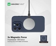 Amazing Thing Smoothie Magsafe dėklas telefonui 8FT IP156.7PSMBU Apple iPhone 15 Pro Max mėlynos spalvos