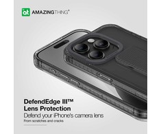 Amazing Thing Titan Pro Holder dėklas telefonui 10FT IP156.7PTHBK Apple iPhone 15 Pro Max juodos spalvos su stoveliu