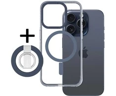 Amazing Thing Titan Pro Mag Ring Grip dėklas telefonui 10FT IP156.1PTRBU Apple iPhone 15 Pro mėlynos spalvos