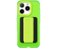 Amazing Thing Titan Pro Neon Mag Wallet dėklas telefonui 10FT IP156.7PTWGN Apple iPhone 15 Pro Max žalias su stoveliu