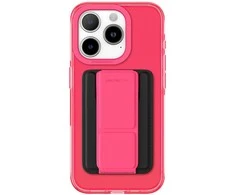 Amazing Thing Titan Pro Neon Mag Wallet dėklas telefonui 10FT IP156.7PTWPN Apple iPhone 15 Pro Max rožinės spalvos su stoveliu