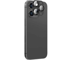 AmazingThing Aviation-Grade Alloy Apsauginis stiklas Lens skirtas Apple iPhone 16 Pro / 16 Pro Max Camera Lens – Juodas