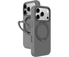 AmazingThing Cloudie Apple iPhone 17 Pro dėklas with Stand – pilkos spalvos