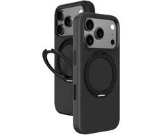 AmazingThing Cloudie Apple iPhone 17 Pro Max dėklas with Stand – juodos spalvos