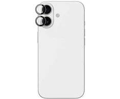 AmazingThing Lens Glass skirtas Apple iPhone 17 with juodos spalvos Aluminum Frame