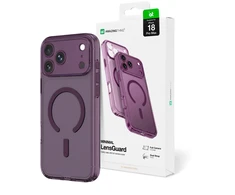 Dėklas AmazingThing Minimal Mag Lens Case for iPhone 18 Pro Max with Camera Cover and Lanyard Mount Compatible with MagSafe - Violetinė