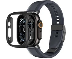 AmazingThing Minimal Protective dėklas skirtas Apple Watch UItra 3 49mm – Juodas