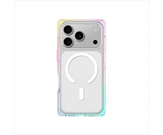 AmazingThing Omni dėklas skirtas Apple iPhone 17 Pro suderinamas su MagSafe – skaidrus-rainbow