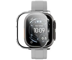AmazingThing Radix Glass Screen Protector with dėklas skirtas Apple Watch UItra 3 49mm – Clear