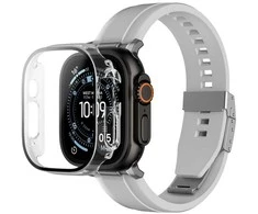 AmazingThing Radix Glass Screen Protector with dėklas skirtas Apple Watch UItra 3 49mm – Clear
