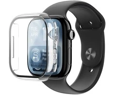 AmazingThing Radix Glass Screen Protector with dėklas skirtas Apple Watch Series 11 42mm – Clear