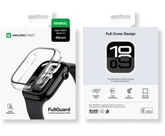 AmazingThing Radix Glass Case for Apple Watch 46mm – Clear