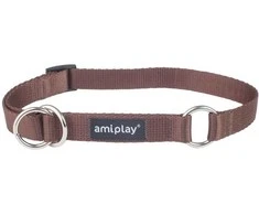 Ami Play Šuns antkaklis AMIPLAY BASIC, rudas, 350–500 mm, 20 mm