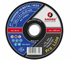 ANDRE METALO PJOVIMO DISKAS 125 x 1,6mm METAL/INOX PRO LINE 95A46R