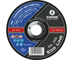 ANDRE METALO PJOVIMO DISKAS 125 x 3,0mm METAL ECO LINE A30RBF