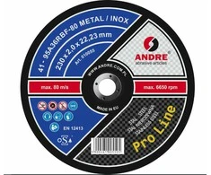 ANDRE METALO PJOVIMO DISKAS 230 x 2,0mm METAL/INOX PRO LINE 95A36RBF