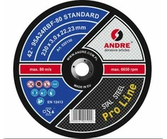 ANDRE METALO PJOVIMO DISKAS 230 x 3,0mm STANDARD PRO LINE 95A24RBF