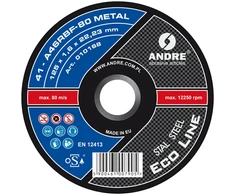 ANDRE PJOVIMO DISKAS METALUI 125 x 1,6mm METAL ECO LINE