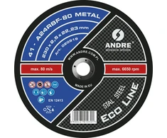 ANDRE PJOVIMO DISKAS METALUI 230 x 2,5mm METAL ECO LINE
