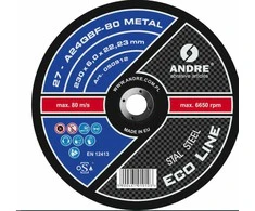 ANDRE ŠLIFAVIMO DISKAS METALUI 230 x 6,0mm METAL ECO LINE A24QBF