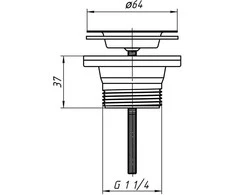 Ani_Plast Sifono ventilis Aniplast M170 D64 XA-01