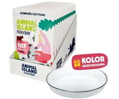 ANIMAL ISLAND Everyday jautiena in broth Box – šlapias kačių maistas – 12x85g + lėkštutė dovanų