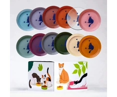 ANIMAL ISLAND Everyday Kitten kalakutiena and veal in broth Box – šlapias kačių maistas – 12x85g + lėkštutė dovanų