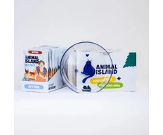 ANIMAL ISLAND Everyday Kitten kalakutiena and veal in broth Box – šlapias kačių maistas – 12x85g + lėkštutė dovanų