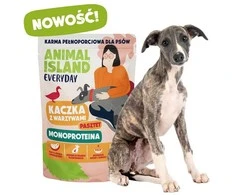 ANIMAL ISLAND Everyday Monoprotein antiena – drėgnas ėdalas šunims – 300g