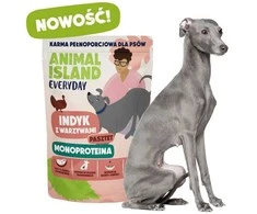 ANIMAL ISLAND Everyday Monoprotein kalakutiena – drėgnas ėdalas šunims – 300g
