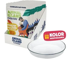 ANIMAL ISLAND Everyday paukštiena with liver in jelly Box – šlapias kačių maistas – 12x85g + lėkštutė dovanų